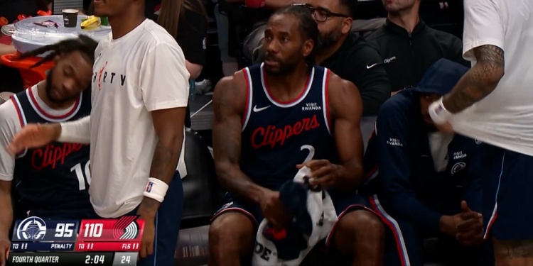 在线竞猜-又投降了！伦纳德被换下场&amp;快船落后15分宣布放弃